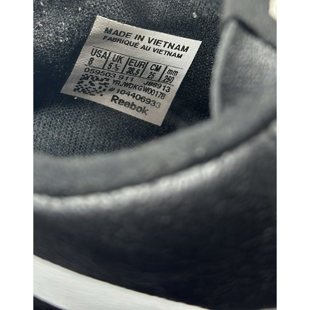 Reebok Zig Kick Women's Size 8 Black White Leather Running Sneakers J88913 RARE! - Picture 7 of 8